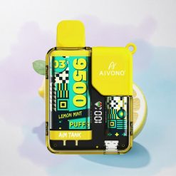Aivono Aim Tank 9500 Puffs Sitronmynte 18ml 650mAh 5% nikotin