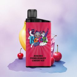 IGET Bar 3500 Puffs Banana Granate Kirsebær Is 1400 mAh Mesh Coil