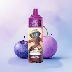 JNR Alien 10000 Blåbærbobletygge med 850mAh og 20ml væske