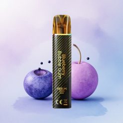 JNR Black&Golden 600+200 Blåbærbobletyggis med 550mAh og 2% nikotin