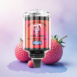 JNR Mega Shisha Hookah 100K Jordbærsmak Punch med 2200mAh og 2% nikotin