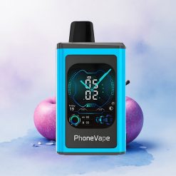 JNR PhoneVape 30000 Blå Bringebær Is med 850mAh og 5% nikotin