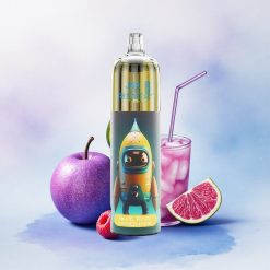 JNR Rocket-X 12400 Blå Bringebær Lemonade Justerbar Luftstrøm RGB 850mAh