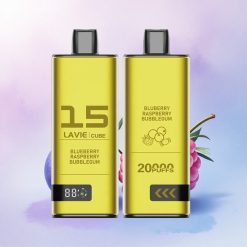Lavie Cube 20000 Puffs Blåbær Bringebær Tyggisgummi 28ML 5% Nikotin Type C