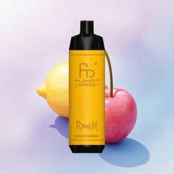 RandM Fumot Shisha 10000 Puffs Sitron-Kirsebær med LED-Indikator og 0,5% Nikotin