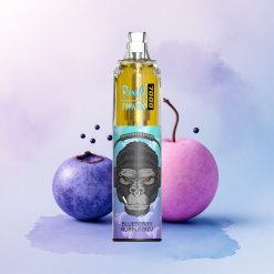 RandM Fumot Tornado 7000 Puffs Blåbærbobletyggis med 850 mAh og 5% nikotin