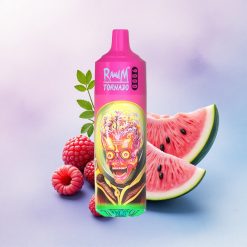 RandM Fumot Tornado 9000 Puffs Bringebær Vannmelon 850 mAh 18 mL Mesh Coil