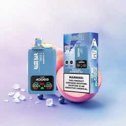 Razz Bar 40000 Puffs Fersken Is - Blåbæris med 5% nikotin og 650 mAh