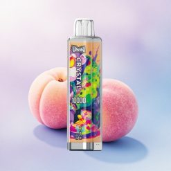 Uwin Crystal 10000 Puffs Fersken Is med 5% nikotin og RGB-lys