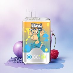 Uwin Crystal Twins 40000 Puffs Blåbær Bringebær Kirsebær Is med 850mAh og 0.6 Ohm Mesh Coil