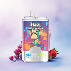 Uwin Crystal Twins 40000 Puffs Jordbær Kiwi Drue Is med 850mAh og To Smaker