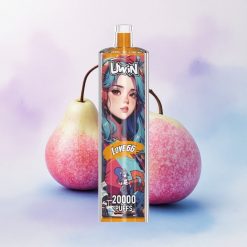Uwin Shisha Hookah Crystal 20000 Puffs Kjærlighet 66 Nikotinfri Type-C Mesh