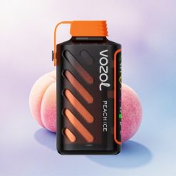 VOZOL Gear Power 20000 Puffs Fersken Is med Dual Mesh Coil og 20mL