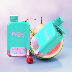 Vapsolo Twins 20000 Puffs Trippelmelon & Bringebær Vannmelon med 40 ml E-væske og Type-C-lading